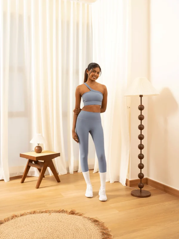 Asymmetrical-Ribbed Strappy-Bra-Light-Support