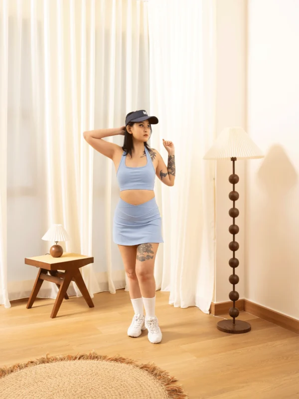 Halter-Neck-Tennis-Bra-Top-&-V-Waist-High-Rise-Tennis-Skirt