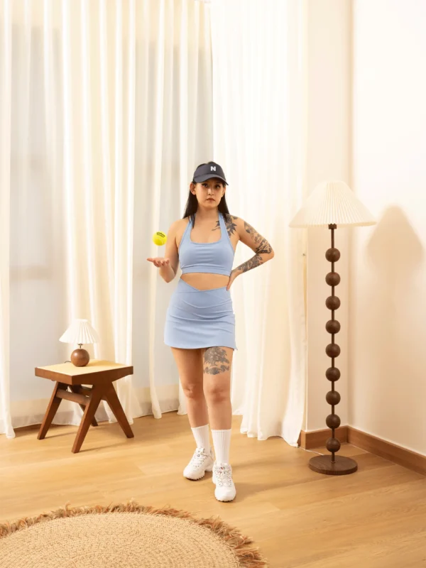 Halter-Neck-Tennis-Bra-Top-&-V-Waist-High-Rise-Tennis-Skirt