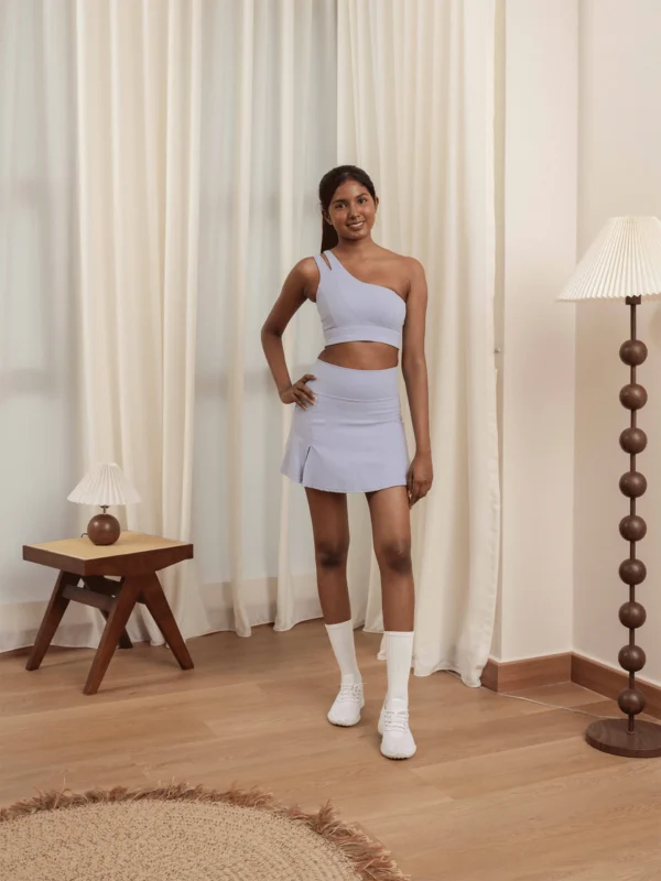 Asymmetrical-Light Support-Tennis-Bra-&-Light-Weight-High-Rise-Tennis-Skirt